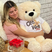 Supper Huggable and Soft Cream Teddy Bear Gift From Giant Teddy Brand