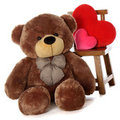 48in Adorable Best Brown Teddy Bear Life Size