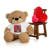 4 Foot Custom Photo Teddy Bear Valentine's Day Gift