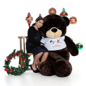 6ft Giant Teddy Brand Dark Brown Christmas Teddy Bear Gift