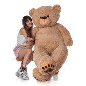 Super Soft Cute and Cuddly 6 Foot Teddy Bear with Huge Pillow Heart