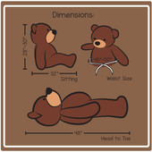 4ft Cuddles Dimension