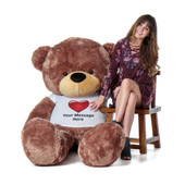 Personalized 6 Foot Sunny Cuddles Red Heart Shirt