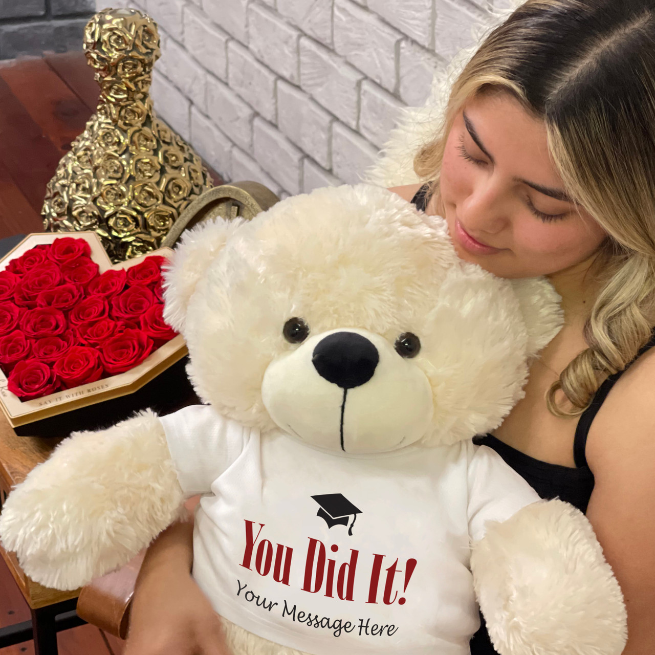 Giant Teddy Brand Cuddles Family Teddy Bears with Personalized T-shirt
