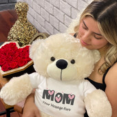 Giant Teddy Brand Cuddles Family Teddy Bears with Personalized T-shirt and Rose option