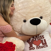 7ft Super Soft Cream Giant Teddy From Giant Teddy Brand