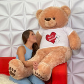 6ft Soft and Cuddly Tan Teddy Bear Gift from Giant Teddy