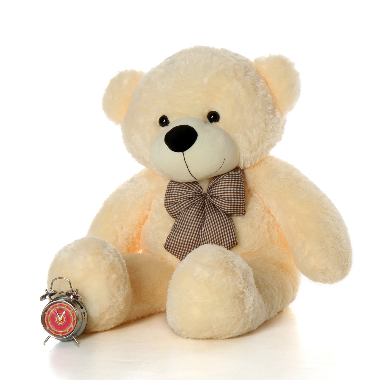 Adorable Huge Cozy Cuddles cream teddy bear 4 Foot