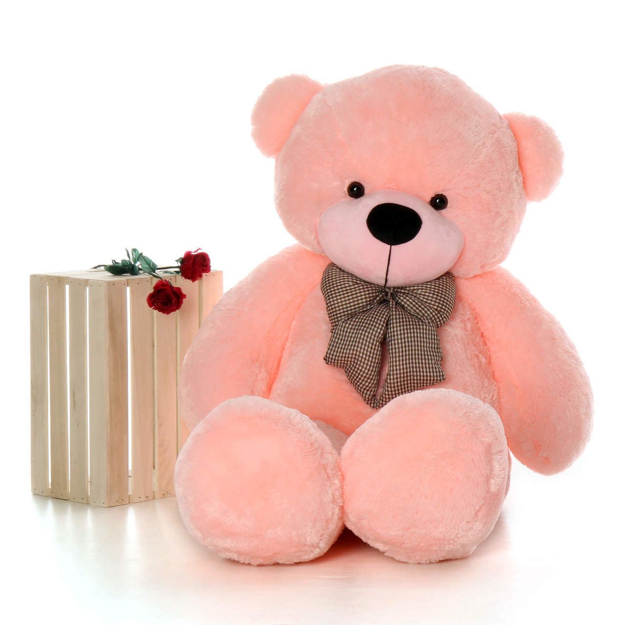 60 inch Soft Pink Teddy Bear Huge Life Size Plush Teddy Bear Plush Sweet Lady Cuddles