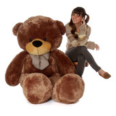 Life Size Mocha Brown Teddy Bear Sunny Cuddles 72in
