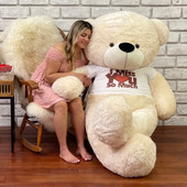 Super soft 6 ft Vanilla Cream Giantteddy Brand Teddy Bear Gift