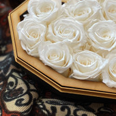 Preserved Red Roses Gift Luxury Heart Box